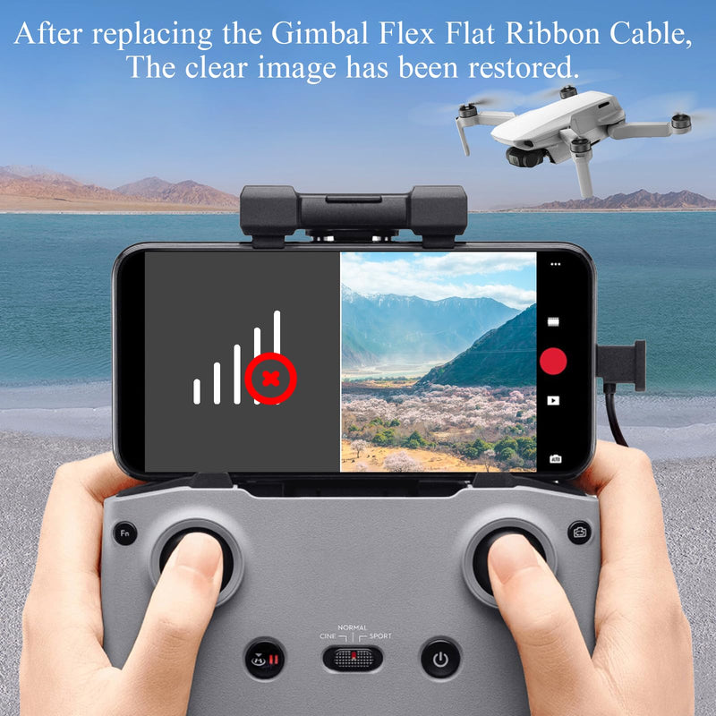 for DJI Mini 2 Ribbon Cable Replacement for DJI Mavic Mini/Mini SE/Mini 2 SE Gimbal Flex Flat Ribbon Cable Drone Accessories Part with Repair Tools(3 in 1 Cable