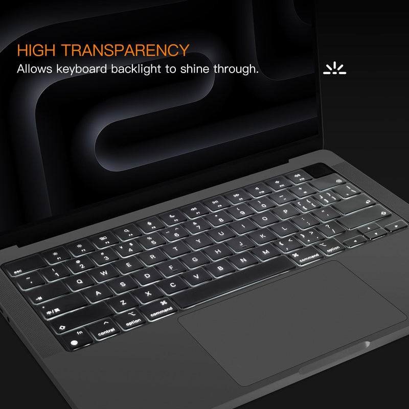 CaseBuy Premium MacBook Air 13 M3 Keyboard Cover for MacBook Air 13.6 inch M3 Chip A3113 2024 Released Liquid Retina Display & Touch ID TPU Protector Skin MacBook Air 13.6"(2022-2024)