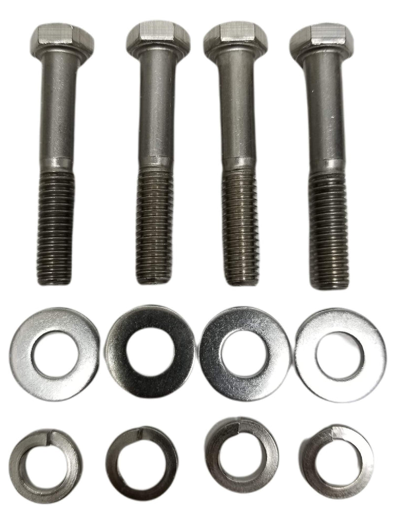 SBC BBC LONG WATER PUMP BOLT KIT 2.25" STAINLESS STEEL HEX BOLTS Compatible with Chevy V8 Small Block 265 283 305 327 350 383 400, Big Block V8 Engines 402 427 396 454 502 and 4.3L V6 TBI TPI