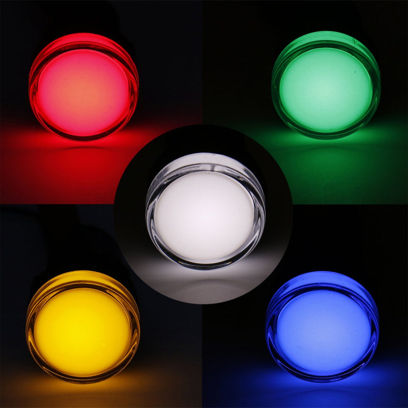 Heschen AD16-22D/S26 LED indicator lights in red, green, yellow, blue and white, 22mm diameter, 220V AC, 20mA, pack of 5