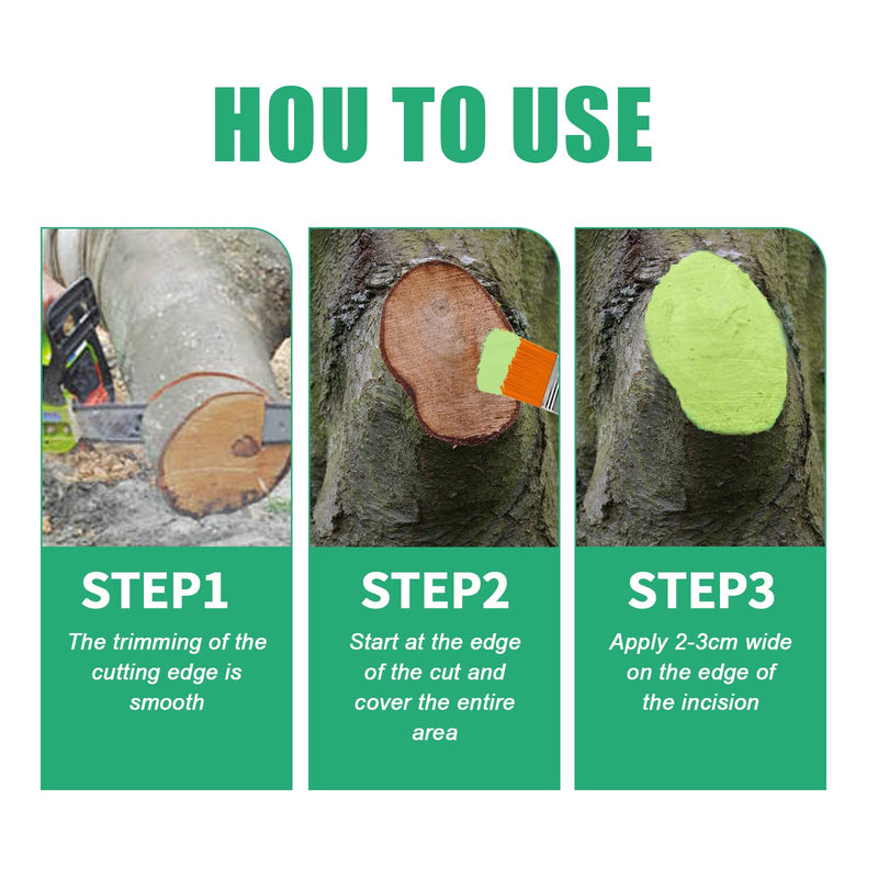 Tree Wound Sealer, Tree Pruning Sealer, Tree Grafting Supplies, Tree Wound Sealer Healing Paste, Bonsai Cut Paste, Pruning Sealer And Tree Wound Dressing for Trees, Shrubs, Roses (5Pcs*100g +5*Brush) 5Pcs*100g +5*Brush