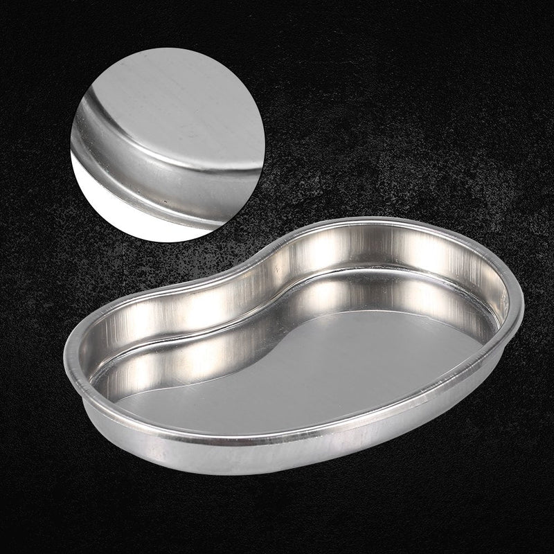 Stainless steel kidney bowl eyebrow lips tattoo sterilization container made of stainless steel, beauty instrument bowl kidney bowl lab trays instrument tray 185 mm x 110 mm x 20 mm