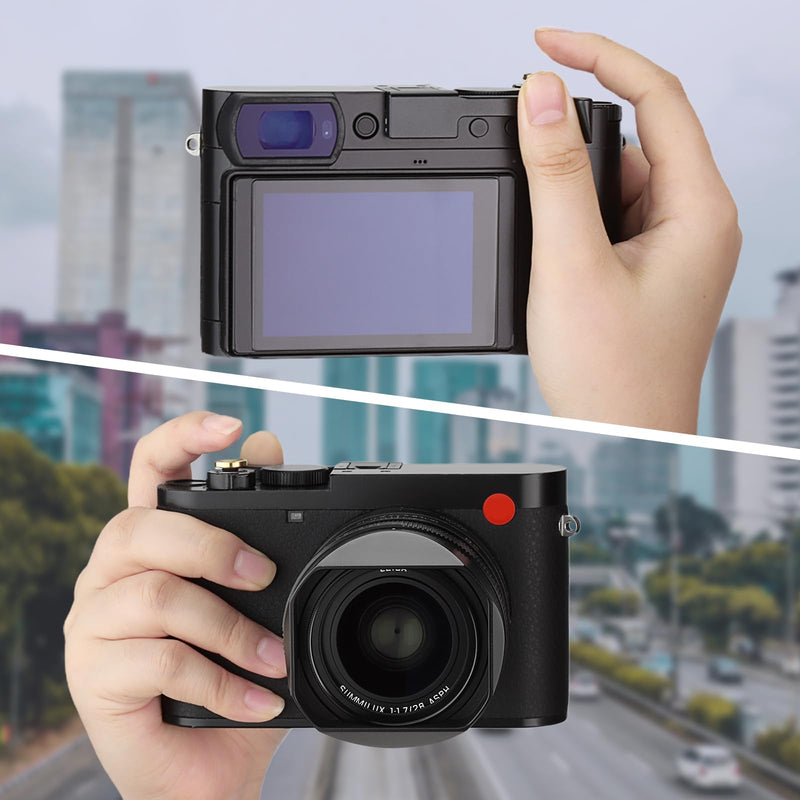 Haoge Metal Thumb Up Grip for Leica Q3 Q3 43 Camera Foregrip Digital Accessories THB-Q3B Hot Shoe Thumbs Up Rest Support Handgrip Black