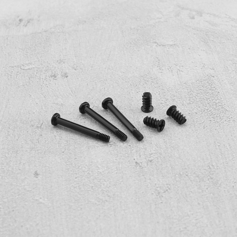 The Lord of the Tools 100PCS Computer Case Fan Screws Kit PC Fan Screws Housing Radiator Screws Computer Chassis Fan Components 50PCS #6-32x30mm & 50PCS M5x10mm Black