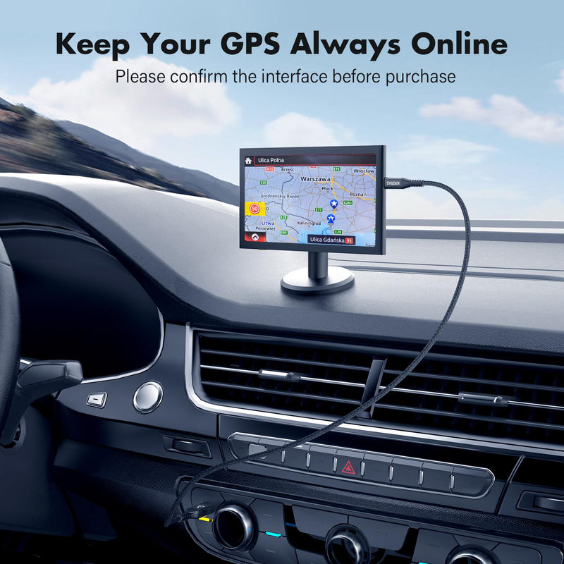 Mini USB Cable 3.3 FT 2 Pack Compatible with TI-84 Plus CE Graphing Calculator,TI-Nspire CX CAS, TI 84 Plus C Silver Edition, Texas Instruments Calculators,Garmin Nuvi GPS,Dash Cam,etc 3.3FT Black