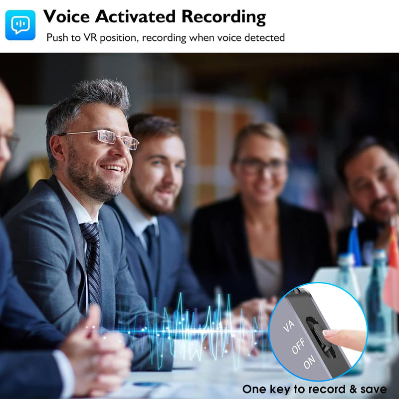 128GB Magnetic Digital Voice Recorder - 1520Hrs Recording Storage Voice Activated Recorder with Playback Noise Reduction - Audio Recorder Device for Lectures Meetings interviews 128GB
