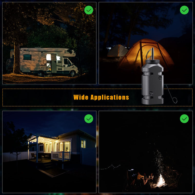 Trip Alarm, Perimeter Trip Alarm, 12 Gauge Camping Trip Wire Alarm Device, Early Warning Security System for Camping and Property Safety/Bear Deterrent,Camping Safety Trip Alarm (2 Pack 12GA) 2 Pack 12GA