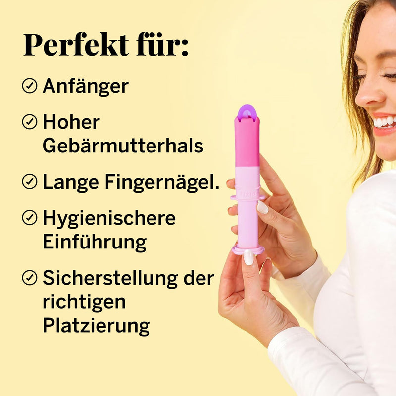 Pixie Menstrual Disc Applicator - Insert Like a Tampon - Reusable Applicator for Period Discs - Ideal for Long Nails 1 Applikator