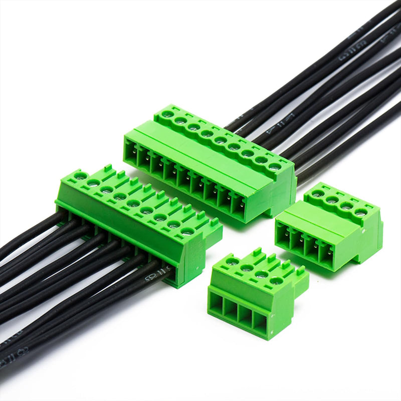 10 Pairs 3.81 mm Screw Terminals 3-Pin Male and Female Terminals, Connector Terminals 3P-10Set