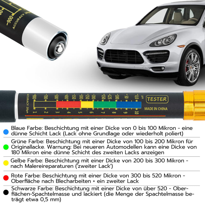 Mcbazel Magnetic Coating Thickness Gauge, Paint Thickness Gauge, Car Paint Gauge