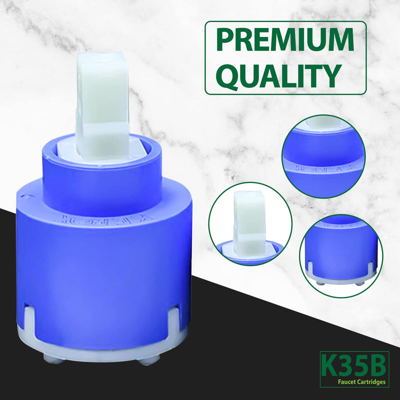 K35A Faucet Cartridge, Replacement Cartridge Compatible with La Torre, Gerber, Danze & Moen, Single Lever Shower Tub Repair, Tub Faucet Cartridges, Kitchen & Bathroom Faucet Cartridge Replacement