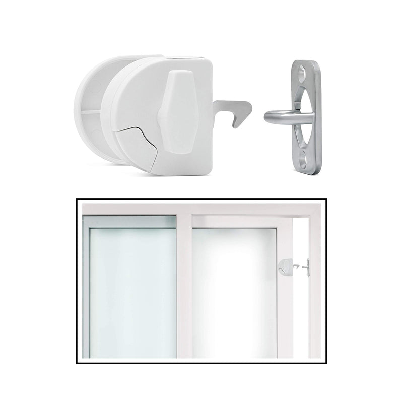 Sliding Door Latch- Pool Safety Latch Two Way Opening Sliding Door Latch