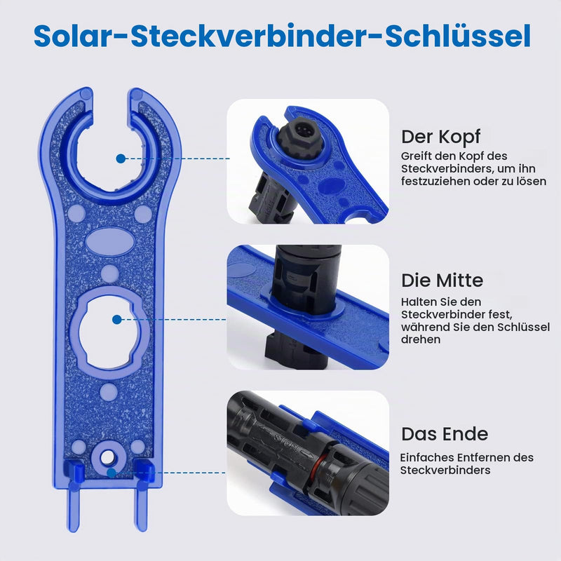 24 Pairs Solar Plug Set, Solar Panel Plug for 2.5/4/6 mm² Solar Cable, Solar System, Solar Module, Photovoltaic Connector IP67 with Wrench