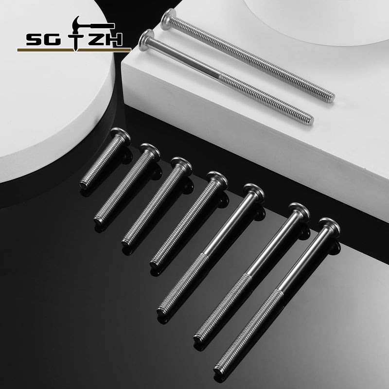 M8 x 90mm 20Pcs Flat Head Hex Socket Cap Screws Bolts, 304 Stainless Steel 18-8, Partially Threaded by SG TZH (with Hex Spanner) 20 M8 x 90mm