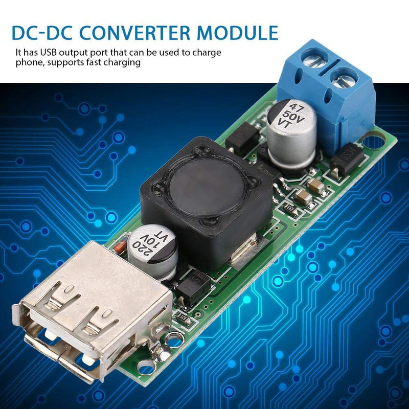 DC-DC Power Supply Buck Power Converter Voltage Converter Step Down Module 12V24V 6V-32V to 5V QC3.0 USB Fast Charging