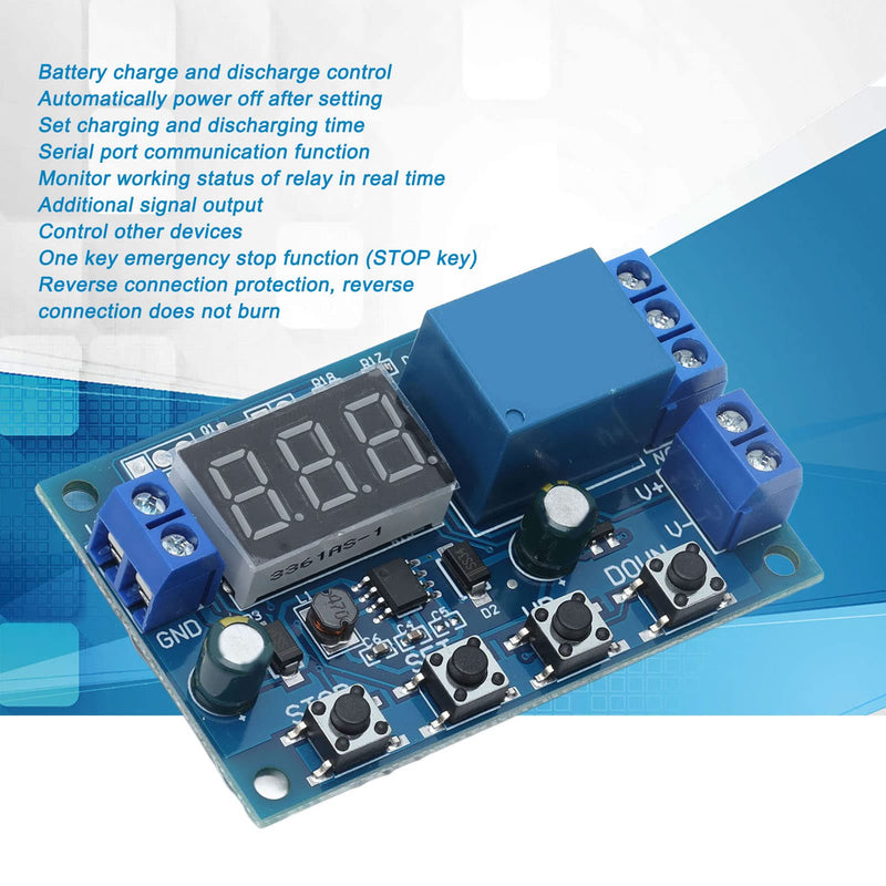 Battery charge-discharge module, integrated timing under-voltage over-voltage protection board