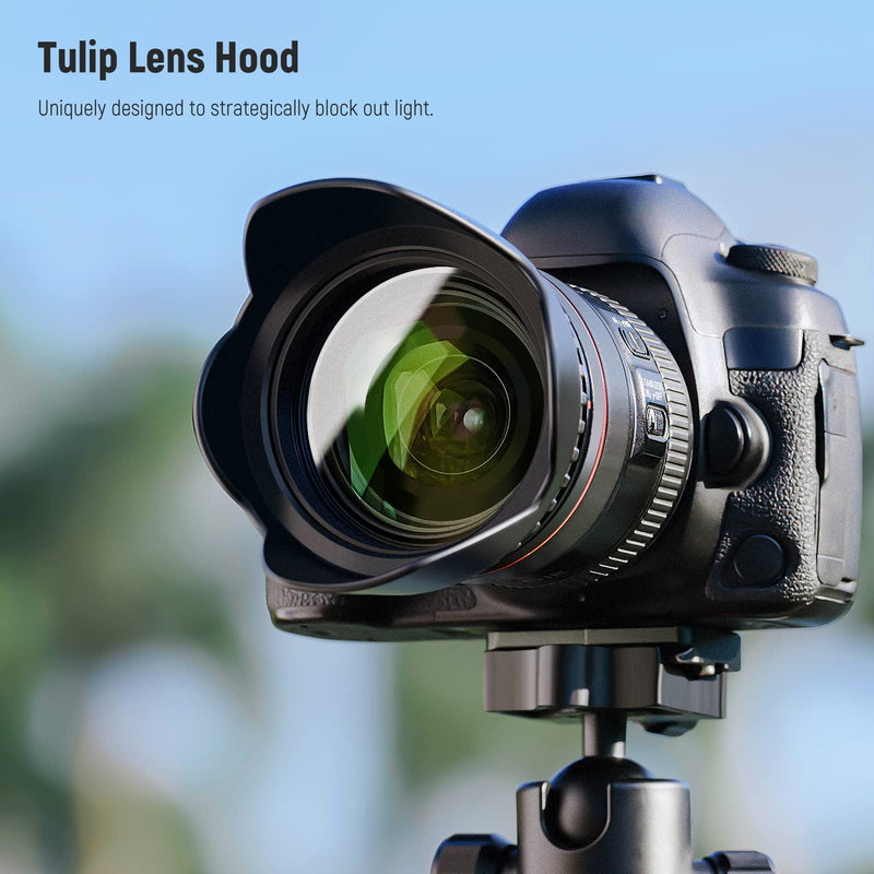 Neewer 49mm ND Lens Filter Kit: UV, CPL(Circular Polarising), FLD, ND2, ND4, ND8, Lens Hood and Lens Cap Compatible with Canon Nikon Sony Panasonic DSLR Cameras