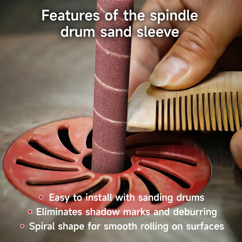 Shineboc 12 pieces 114mm sanding sleeves for eccentric sanding, grit 240, 2 x Ø 13-19-25-38-51-76 mm