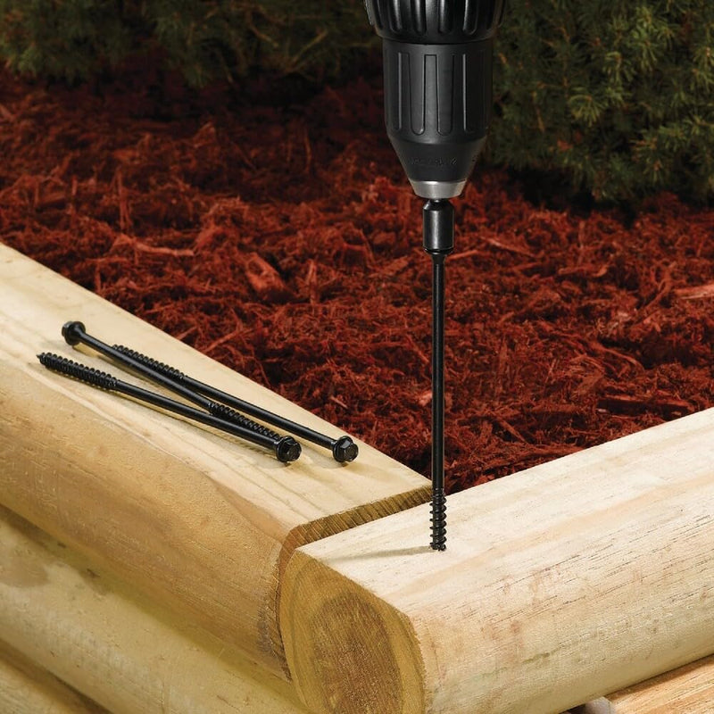 FastenMaster FMTLOK10-12 TimberLOK Heavy-Duty Wood Screw, 10 Inches, 12-Count,Black