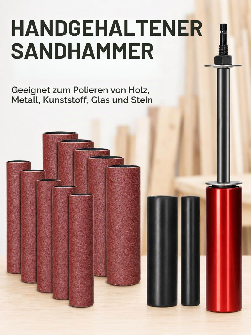 Spindle Sander Adapter, 3/8 Inch Rubber Sanding Drum, Sanding Sleeves Sanding Rollers Accessories for Grinding and Polishing Curves, Surface, Contouring, Material Removal