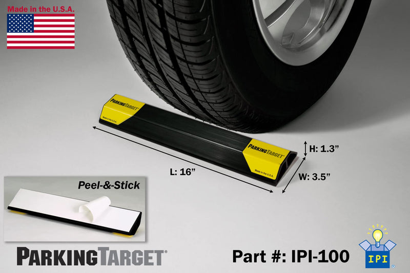 ipi-100 16" (1 Pack): Parking Aid, Heavy Duty, Easy to Install, Peel & Stick - Only 1 Needed per Vehicle– Mom and Dad and USA Decals Included – Great Gifts 1 Pack