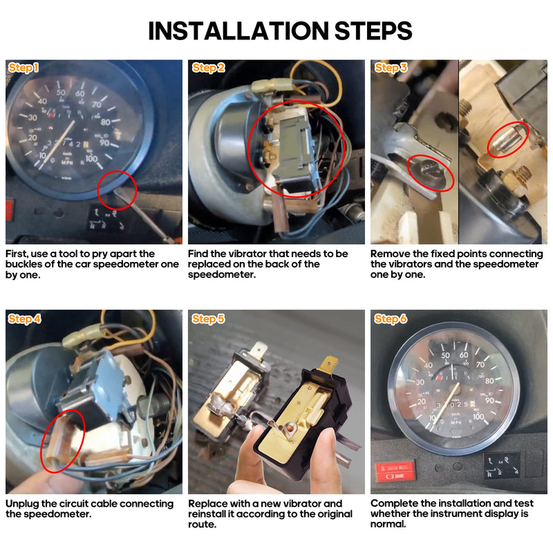 113957099A for VW Fuel Gauge Vibrator on Speedometer Beetle 1968 on Bus T-2 1973 on 113 957 099