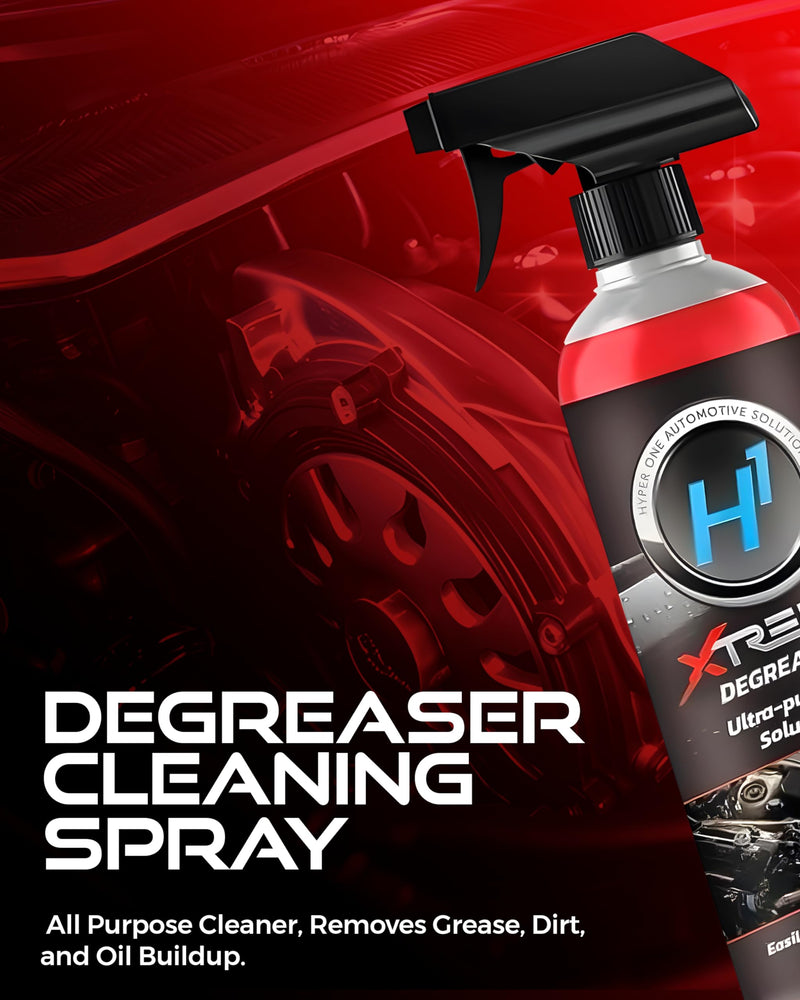 Hyper One Automotive Xtreme Degreaser - All Purpose Outdoor Grill and Car Degreaser - Multi-Purpose Cleaner for Brakes, Engines and Chains - Dirt and Grease Remover