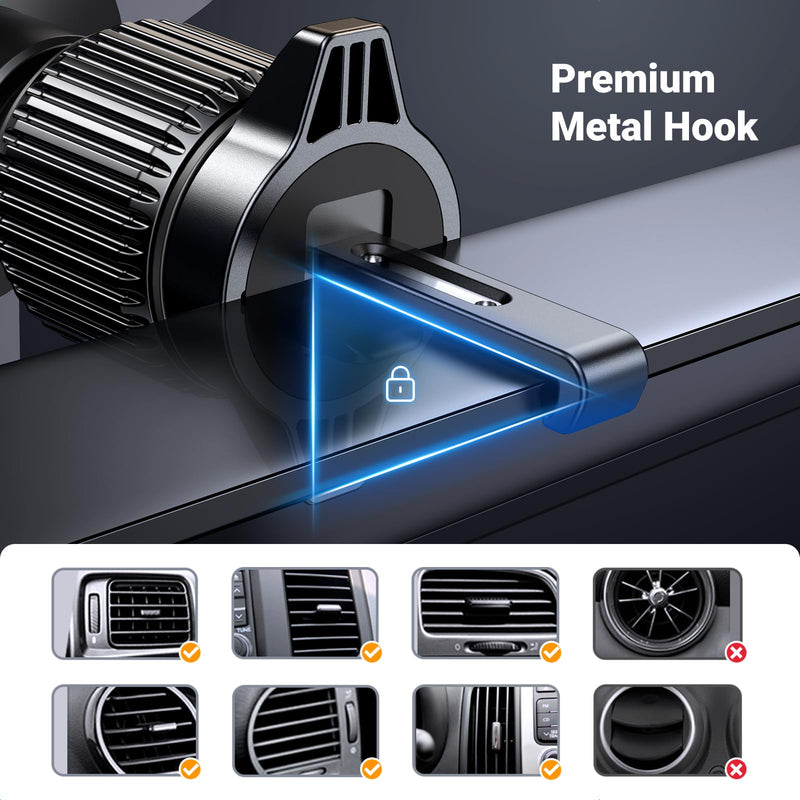UGREEN Car Phone Holder Vent Phone Mount Bundle with Magnetic Car Mount