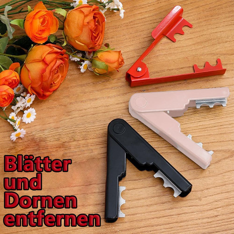 Rose Thorn Remover Tool for Removing Rose Thorns Flower Tools for Burr Removal for Garden Florists Gardening Flower Arrangements (Pink) Pink