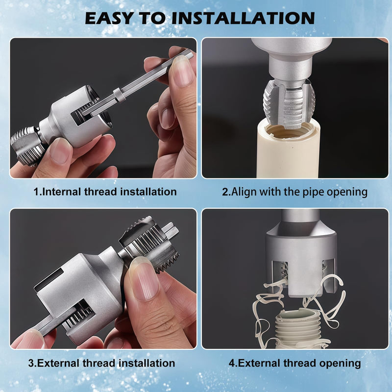 Pipe Tap Set, 1/2 and 3/4 Inch Tap Pipe Tap 1/2 3/4 Inch Tap Set