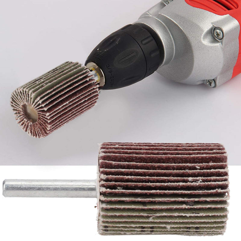 Pack of 10 Flap Grinder 60 Grit Flap Grinder 30 x 40 x 6 mm for Drill/Rotating Tool for Removing and Polishing Rust Paint