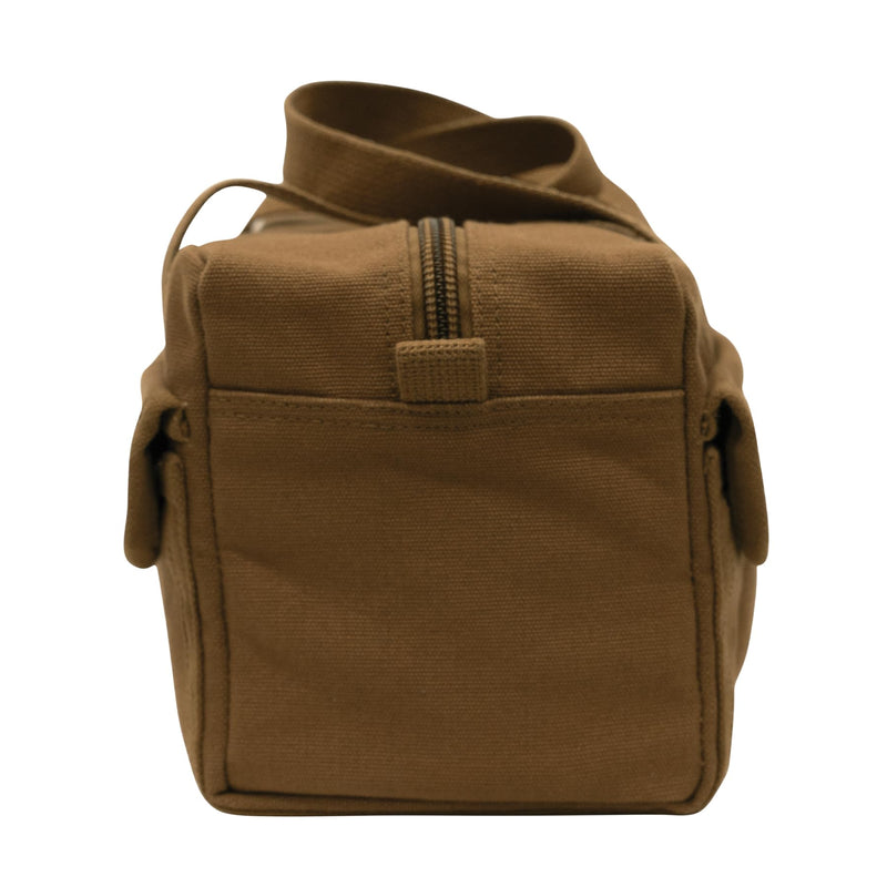 Rothco GI Style Mechanics Tool Bag, Heavy-Duty Canvas Tool Storage | 7.5 Liter Capacity, Heavyweight Canvas, Reinforced Bottom, Garage Storage Work Brown