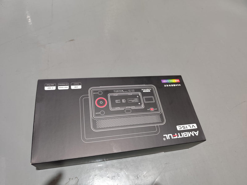 AMBITFUL Video Lighting with APP Control, RGB Full Colour, 10 FX Effects, Hot Shoe Base for Photography Video Lighting Studio, CRI/TLCI 95+ （VL15C VL15C