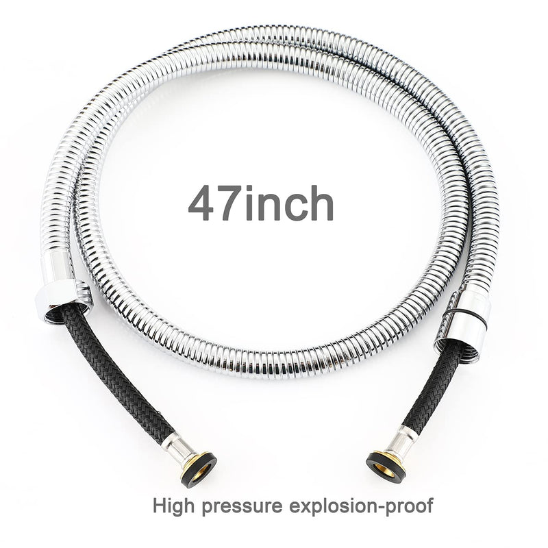 Asyas Bidet Shattaf Douche Spray Chrome Hygienic Toilet Shower Head Set | 1.2M Shower Hose abd ABS Holder Included Without T-Adapter for Toilet Bathroom Chrome bidet set without adapter