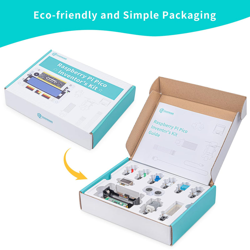 ELECFREAKS Wukong2040 Inventor Sensor Starter Kit for Raspberry Pi,MicroBlocks and Python Programming kit with Coding Electronics Modules and Wiki Tutorial(Without Raspberry Pi) Pico Inventor Sensor Starter Kit