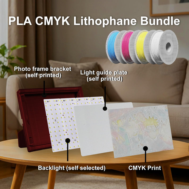 12PCS Lithophane LED Backlight Board Kit KC009 KC010 for Bambu Lab H2C/X1/P2S/A1 LED Light Board Backlights Makerworld Model Parts USB 3D Print Accessory Photo Model DIY Light Box 12 PCS Lithophane LED