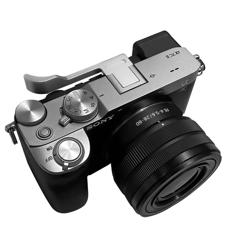 Metal Thumb Up Grip for Sony α7CII,α7CR,Alpha 7CII,ILCE-7CII,A7CR Digital Camera Hot Shoe Thumb Hand Grip Accessories (Silvery) Silvery