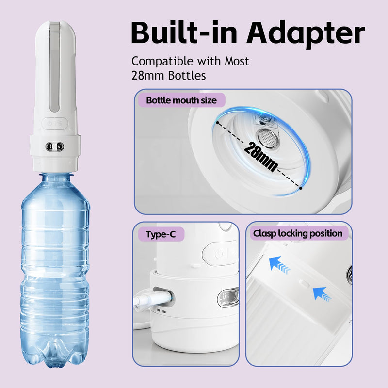 Portable Bidet for Travel | Bathroom - Rechargeable Electric Bidet Sprayer with 3 Pressure | Waterproof for Ultimate Personal Hygiene Cleaning at Home Office and Camping Pink