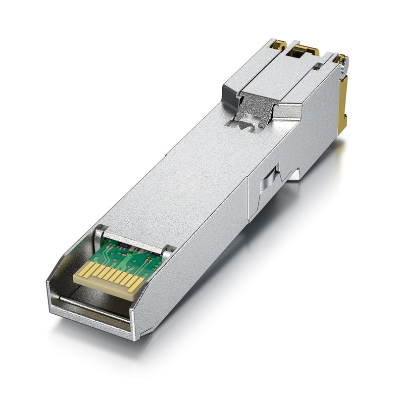 1 PC 1000BASE-T SFP Transceiver, 1.25G SFP to RJ45 Copper Module for Cisco GLC-T/SFP-GE-T/GLC-TE, Ubiquiti UniFi UF-RJ45-1G, Meraki MA-SFP-1GB-TX, Mikrotik S-RJ01, Netgear, D/TP-Link etc 1Gb SFP RJ45, 100m