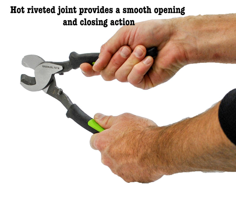 Greenlee 727M Cable Cutter With Cushion Grip Handles, 9-1/4"