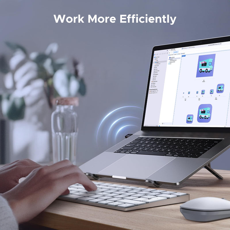 UGREEN USB Bluetooth Adapter for PC Bluetooth 5.4 Dongle Receiver EDR & BLE, Plug & Play Supports Windows 11/10/8.1, for Desktop, Laptop, Headphone,Keyboard,Mouse, Speakers,Printer