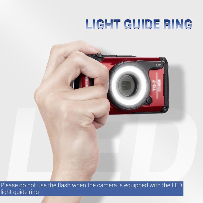 LED Light Guide Ring for Olympus TG-7 TG-6 TG-5 TG-4 TG-3 TG-2 TG-1,Replace Olympus LG-1 Light Guide,Macro Guide Ring Light for Olympus Tough TG-7 TG-6 TG-5 TG-4 TG-3 TG-2 TG-1 Replaces LG-1 Light Guide