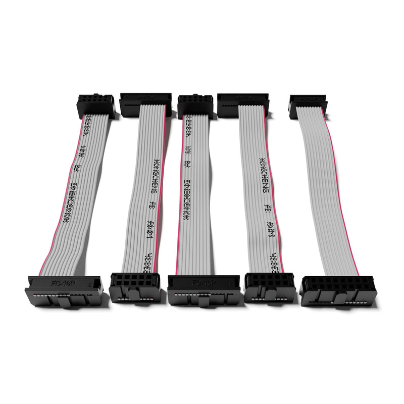 5-Pack - Eurorack Flat Ribbon Power Cables Modular Synth Synthesizer [10 to 16 Pins | 15 cm - 5.91"] 10 to 16 Pins 15 cm - 5.91"