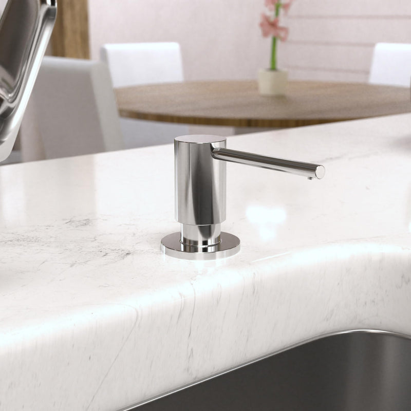 hansgrohe Bath and Kitchen Sink Soap Dispenser, Focus 3-inch, Modern Soap Dispenser in Chrome, 40438001