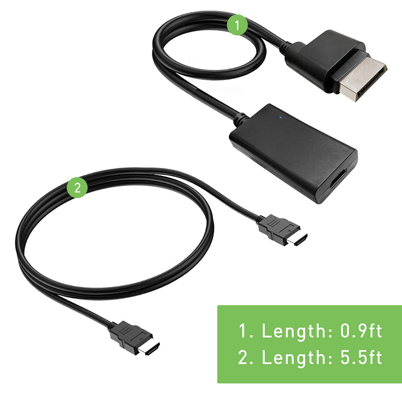 HDMI Cable for Original Xbox 360 Console, Xbox 360 to HDMI Aadapter with Component Signal Output (Better Image), HD Converter