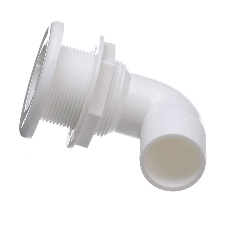 Seachoice 90-Degree Thru Hull Fitting 1-1/2 In. ID Hose, 1-3/8 In. Max Hull