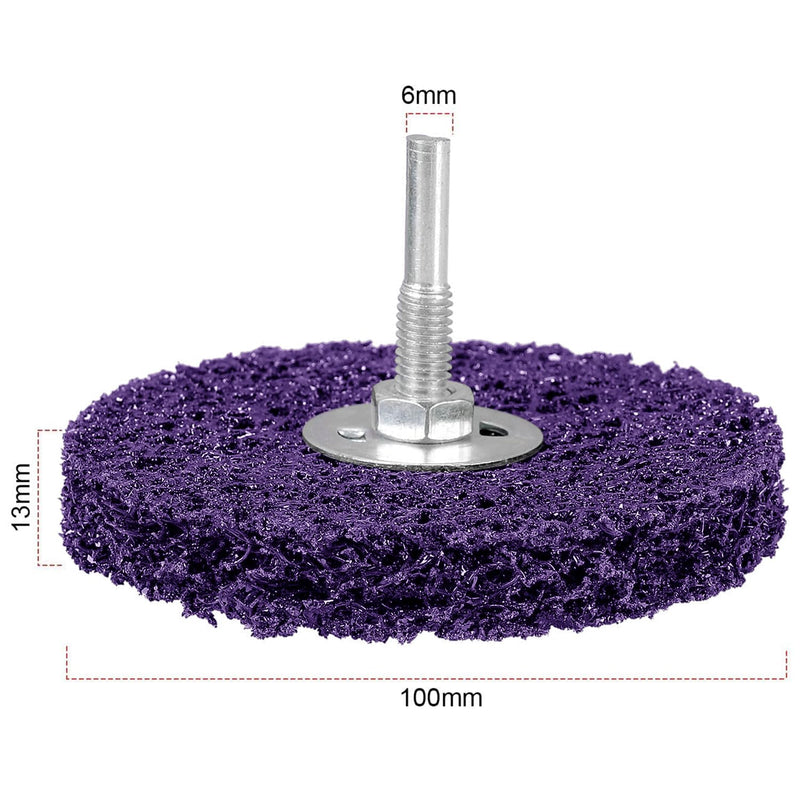Tendak 5 pieces CSD disc 100 mm CBS grinding disc set, coarse cleaning disc CBS cleaning disc for angle grinders of color, oxidation cleaning 5 pieces - 100 mm