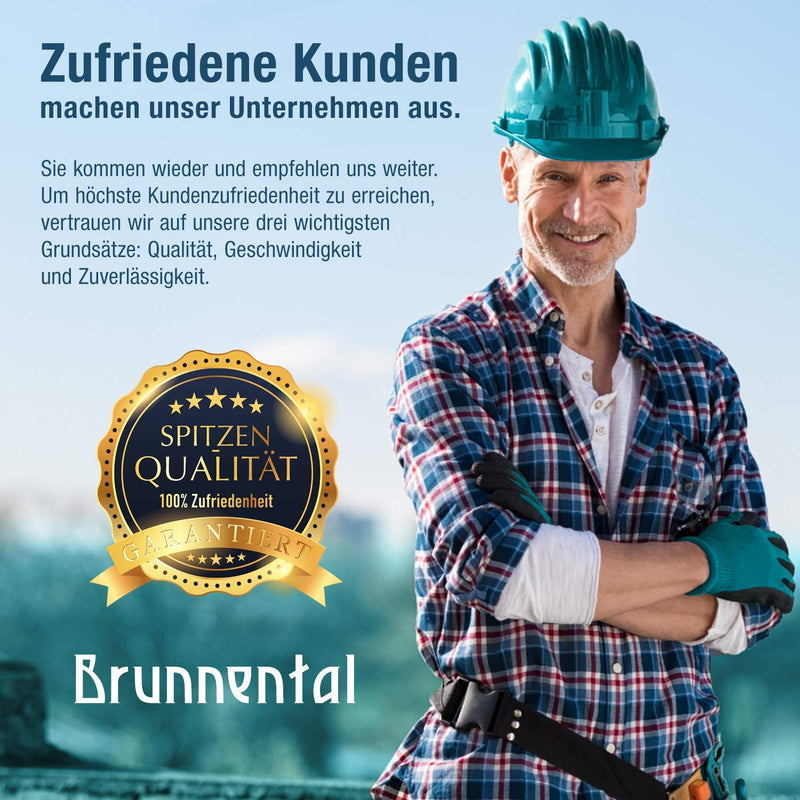 BRUNNENTAL ® SDS PLUS earth drill adapter + quick change bolt for hand drill - use your hammer drill as a well drill - earth hole drill adapter for drills with Ø 40 60 80 100 120 150 mm SDS Plus earth drill adapter + quick change