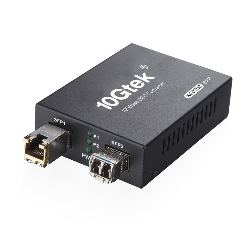 10Gtek SFP+ Media Converter G0200-SFP (Kit #33), 10GBase-T Reach 30 Meters, SFP+ LR Module, 10 km, SMF, 1310 nm Kit#33: 10km X1