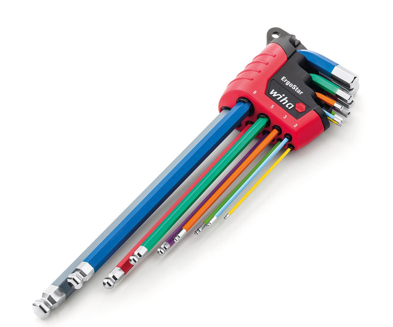 Wiha SB369 ErgoStar 9-Piece Bright Colour Metric In blister pack